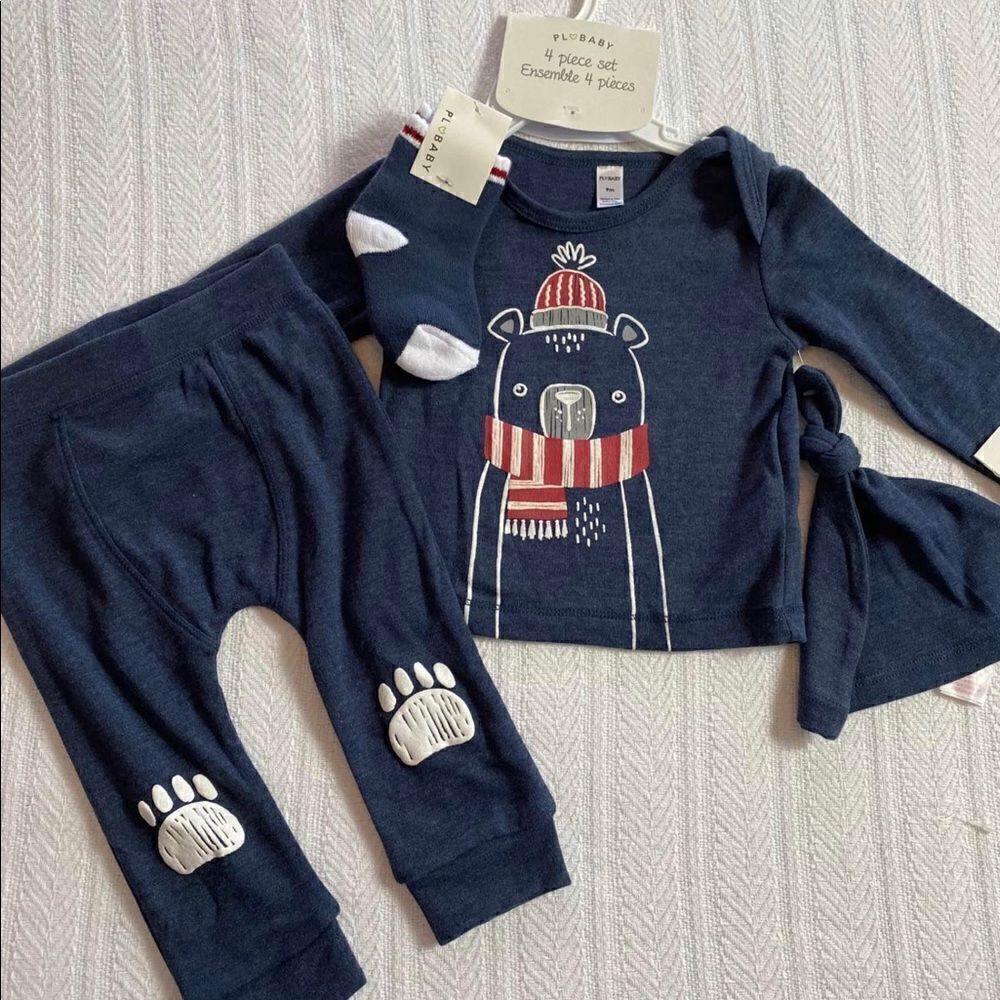 PL BABY BOY 9 Months 4 Piece Matching Outfit. New with Tags!